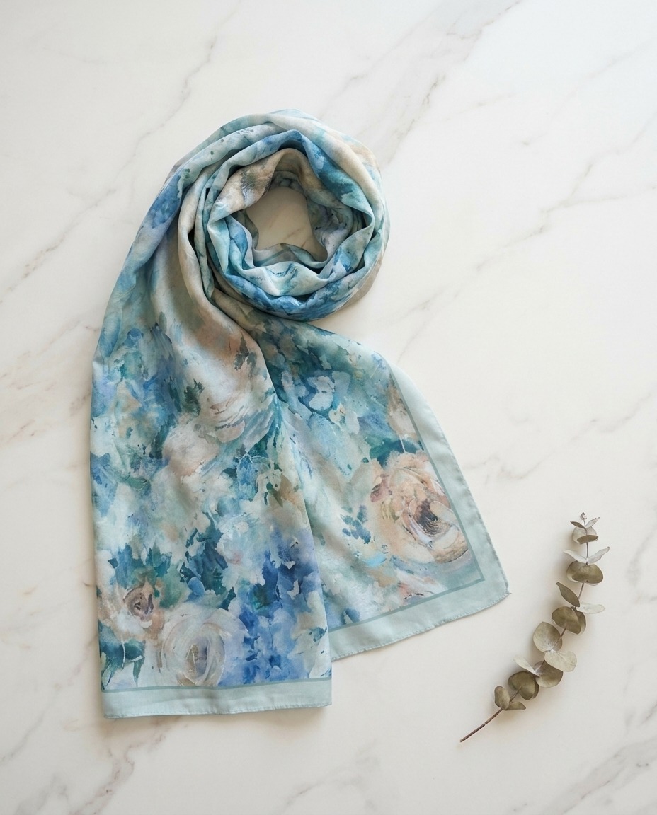 Blush Garden-Sky Blue view 2