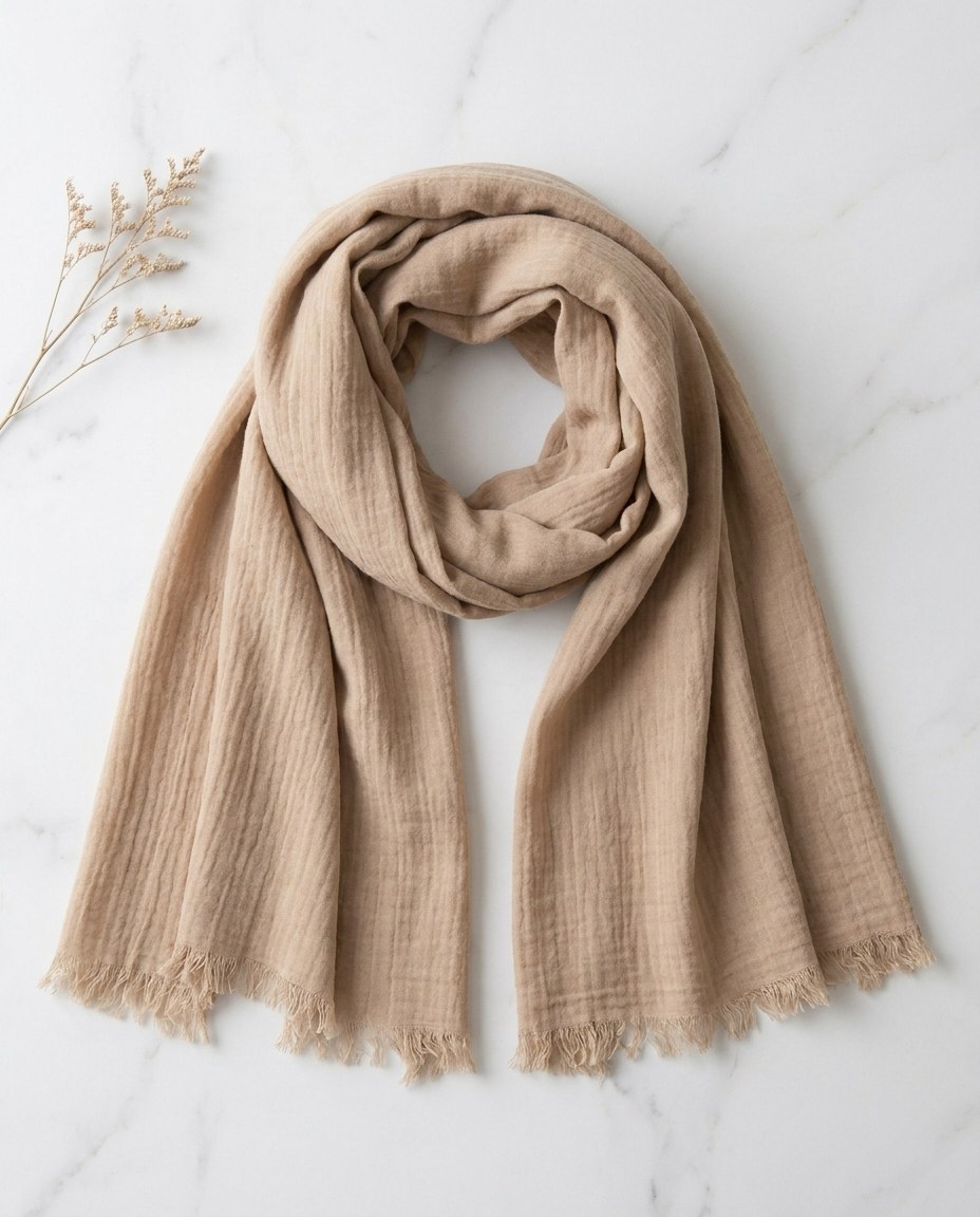 Relax Hijab - Almond view 3
