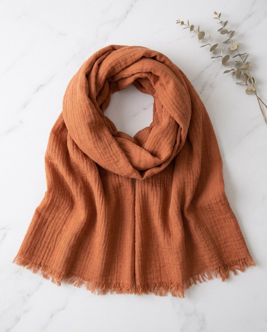 Relax Hijab - Dusty Rust view 3