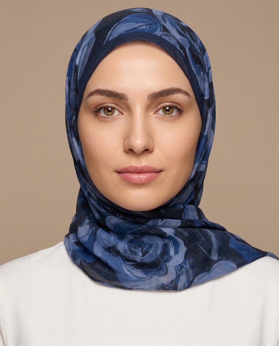 Rosara Hijab-Dark Blue view 4