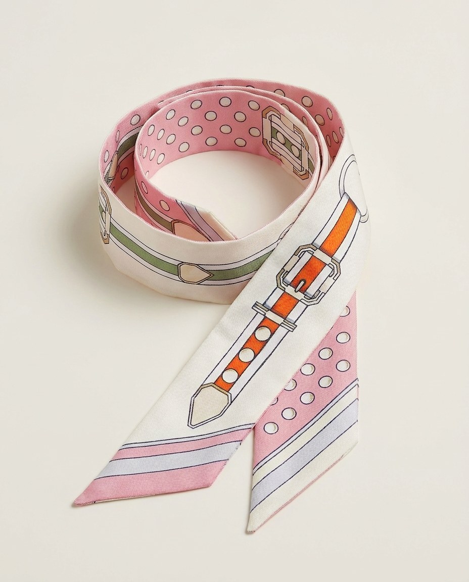 Satin Handbag Foulard - Pink scarf