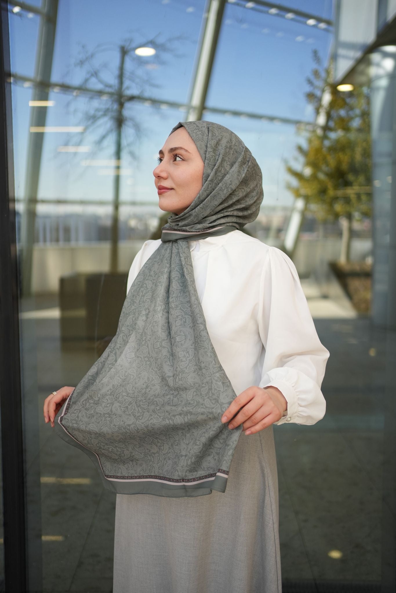 Scheherazade Hijab-Pastel Green scarf