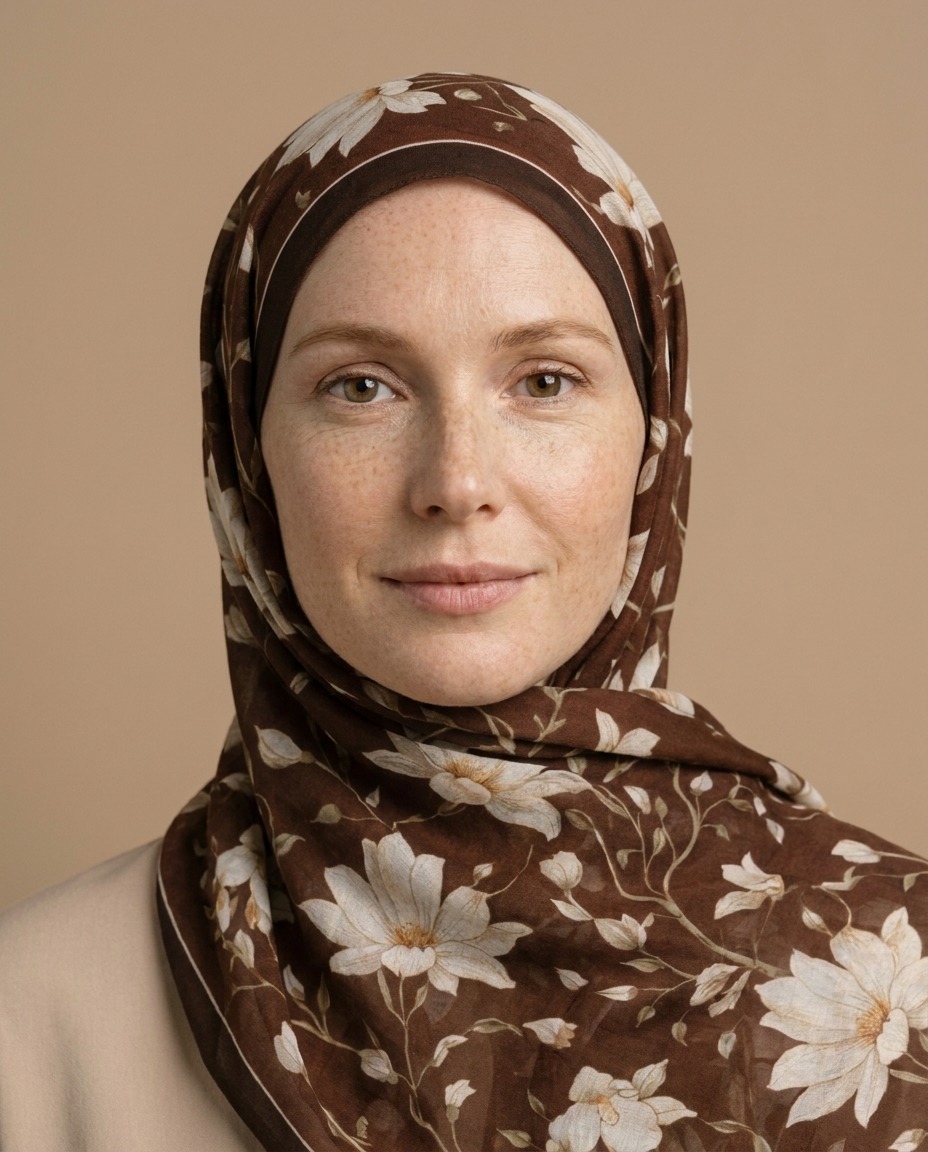 Silk Garden Hijab-Bitter view 4