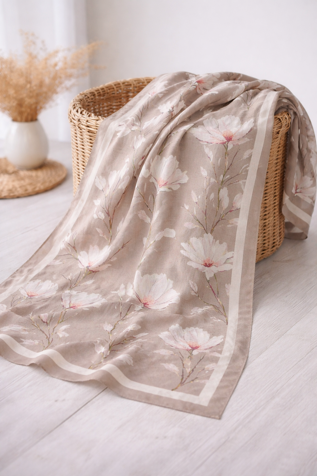Silk Garden Hijab-Dark Blue view 2