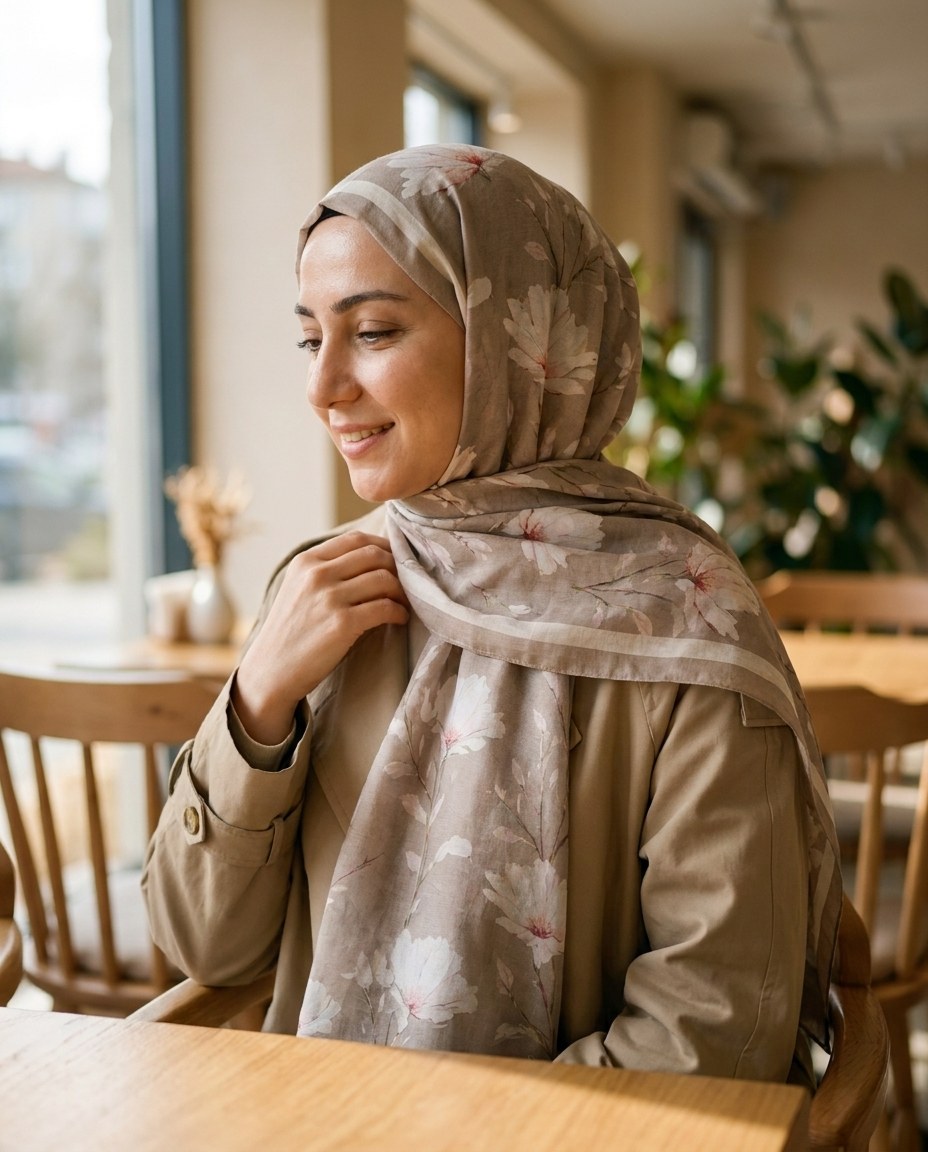 Silk Garden Hijab-Earth view 4