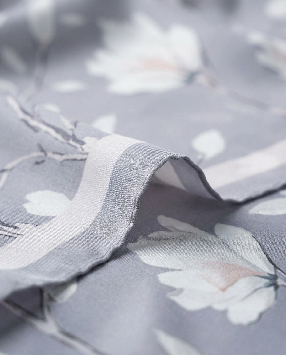 Silk Garden Hijab-Silk Grey view 3