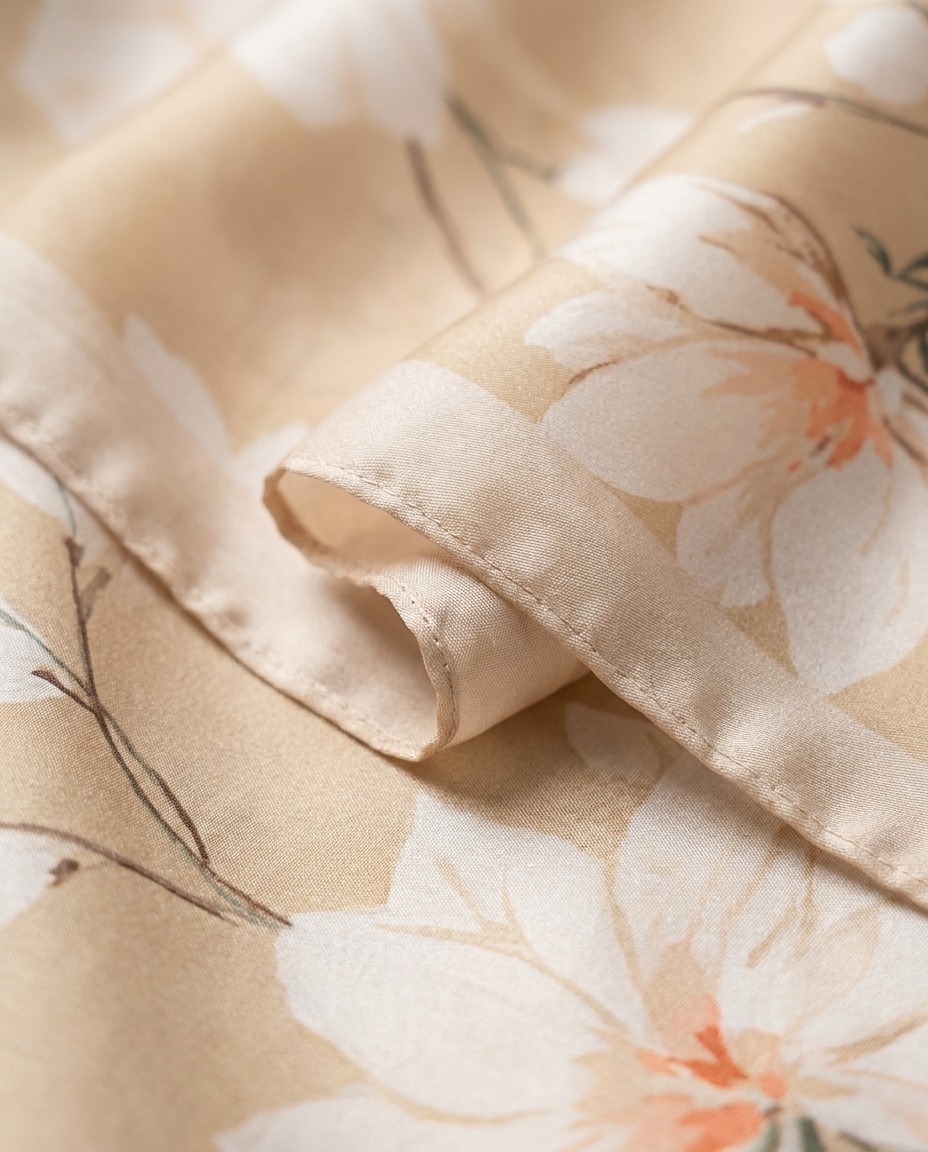 Silk Garden Hijab-Vanilla view 3
